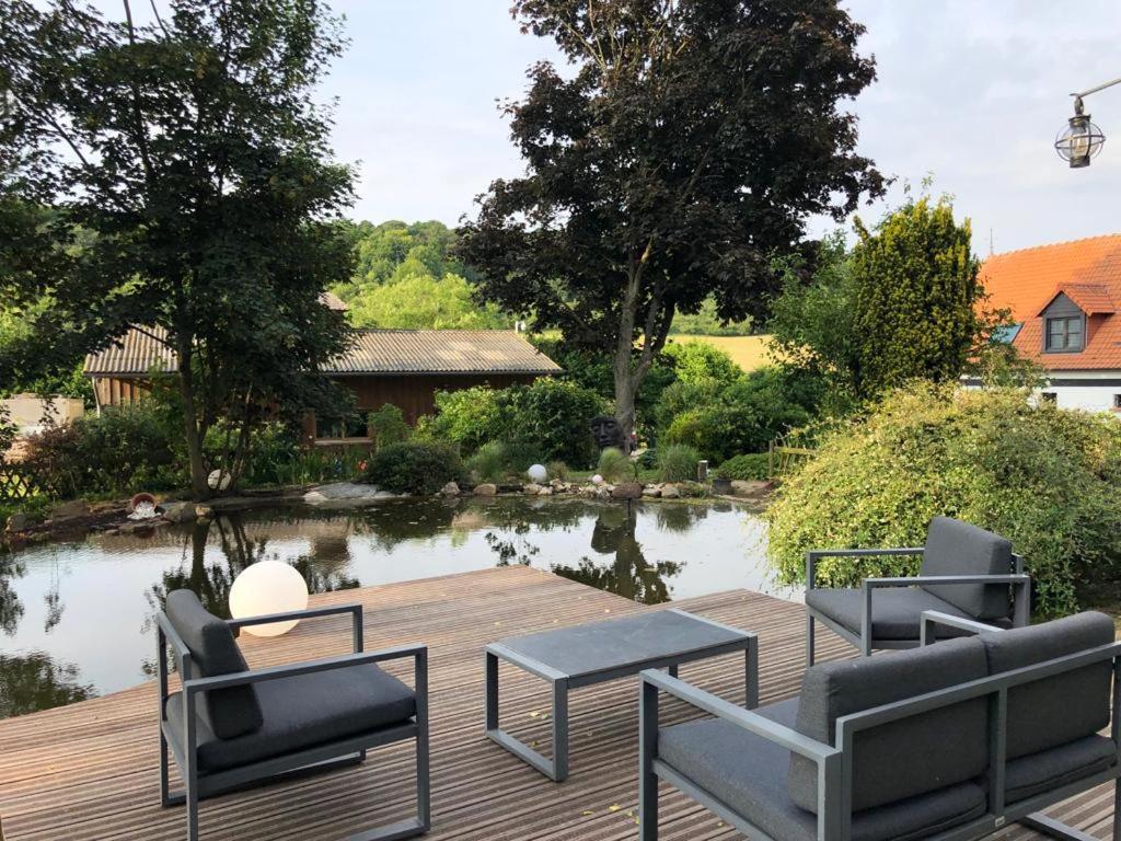 Gite Piscine Jacuzzi Privatises Clos Valentin Freulleville Bagian luar foto